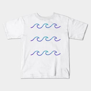 3 Little Waves Kids T-Shirt